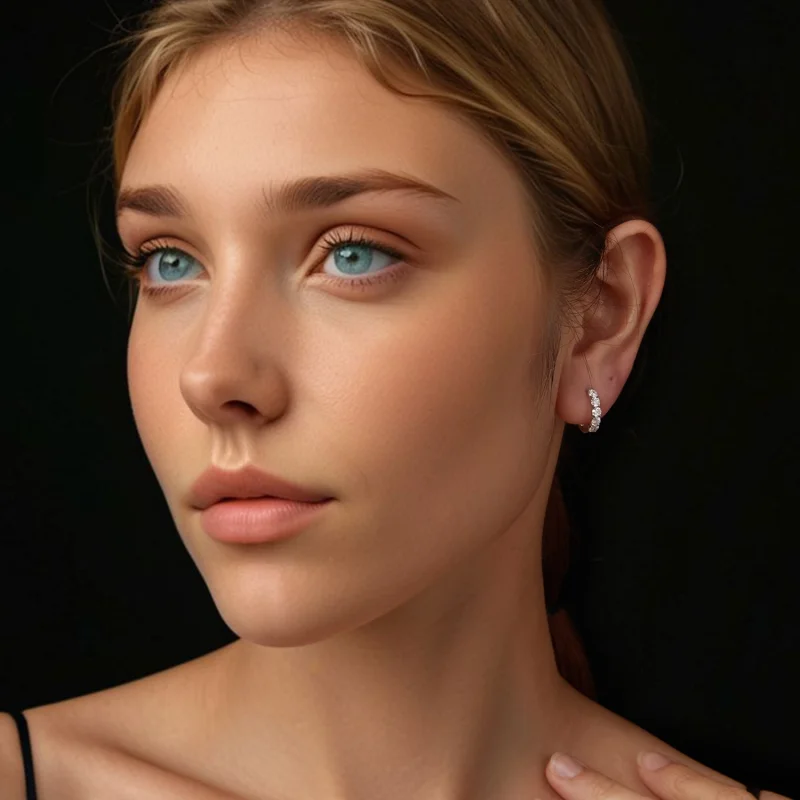 (imagem para) Brincos Sparkling Estilo PANDORA (um certificado) - MSE069 - Visualizar 7