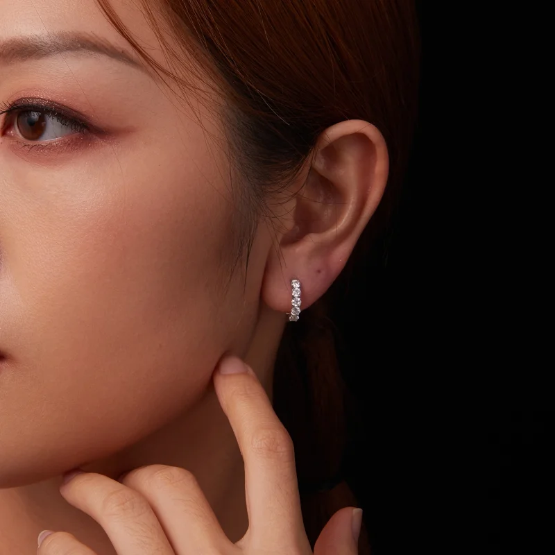 (imagem para) Brincos Sparkling Estilo PANDORA (um certificado) - MSE069 - Visualizar 9