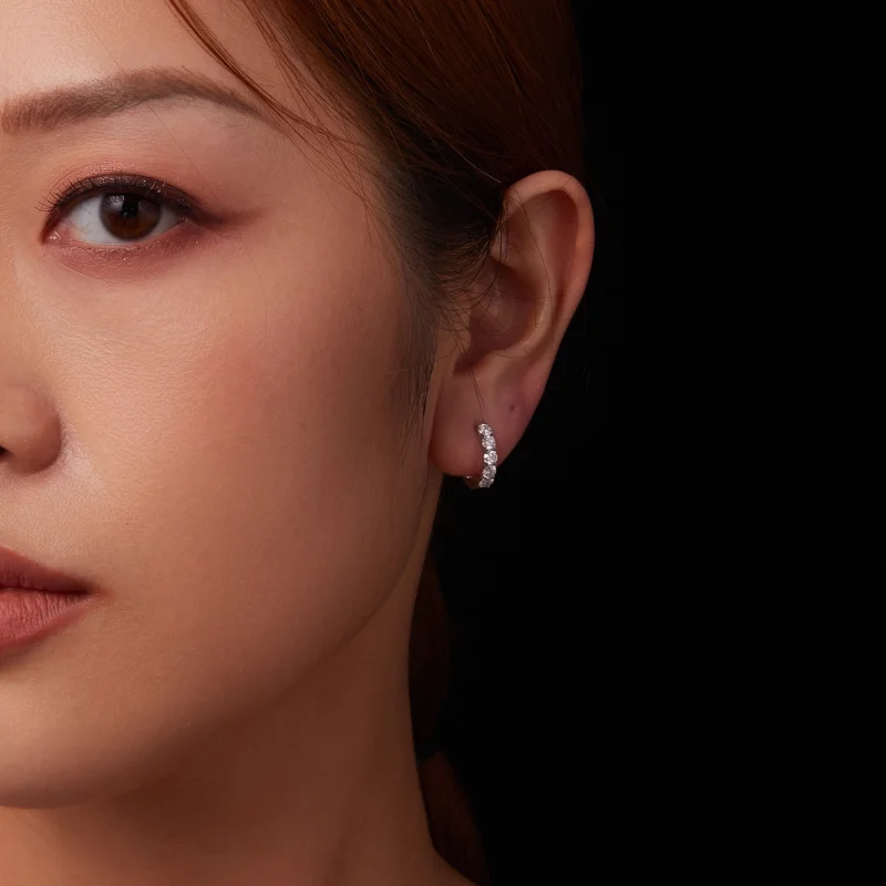 (imagem para) Brincos Sparkling Estilo PANDORA (um certificado) - MSE069 - Visualizar 10