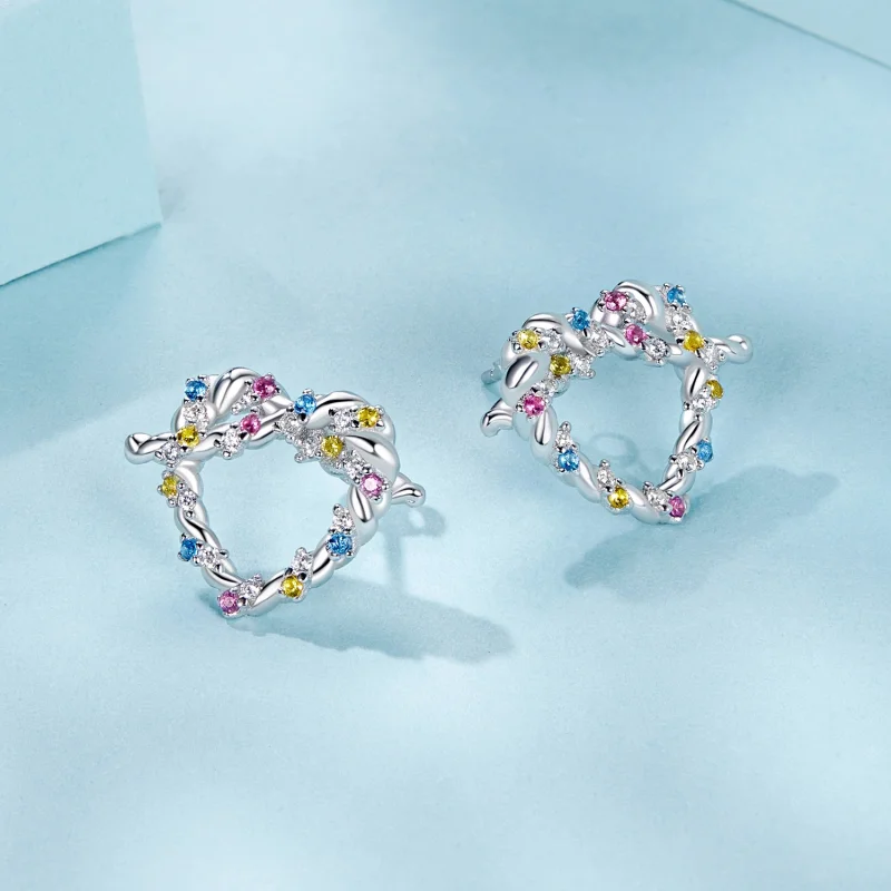 (imagem para) Brincos Twist Coração PANDORA Style - SCE1776 - Visualizar 3