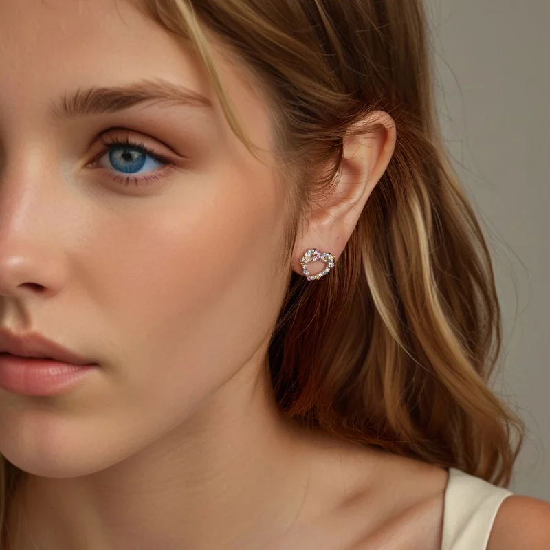 (imagem para) Brincos Twist Coração PANDORA Style - SCE1776 - Visualizar 8