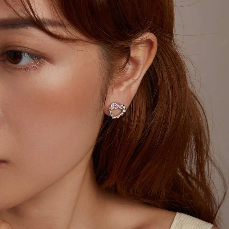 (imagem para) Brincos Twist Coração PANDORA Style - SCE1776 - Visualizar 10