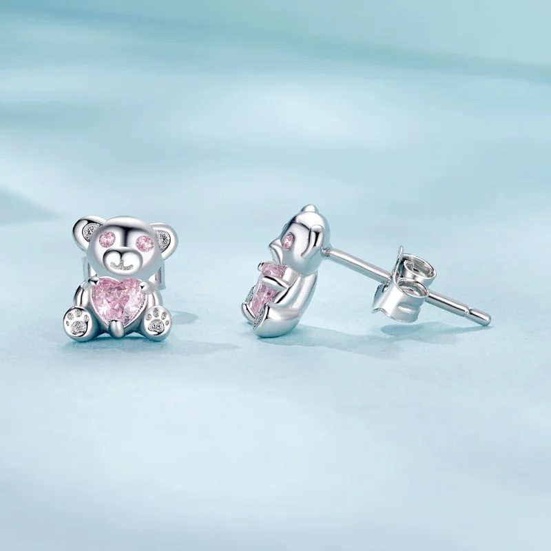 (imagem para) Brincos Urso do Amor PANDORA Style - SCE1774 - Visualizar 4
