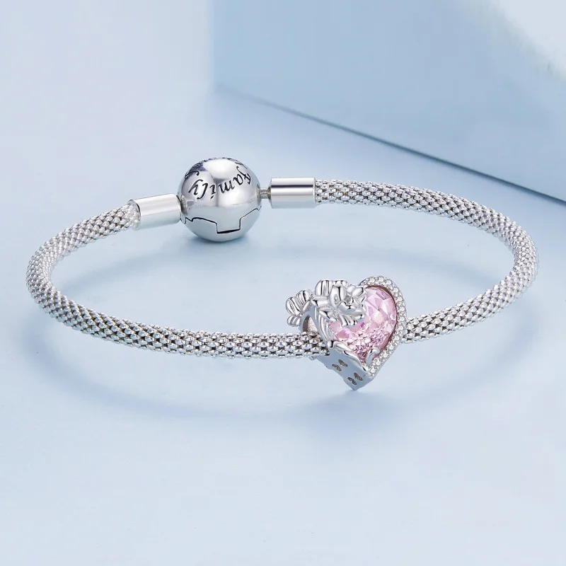 (imagem para) Charm coração com pedra do mês de outubro PANDORA Style - BSC660-10 - Visualizar 4
