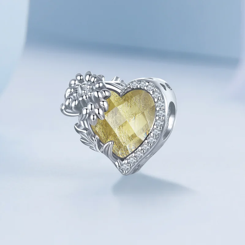 (imagem para) Charm coração de pedra do mês de novembro PANDORA Style - BSC660-11 - Visualizar 2
