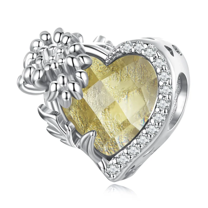 (imagem para) Charm coração de pedra do mês de novembro PANDORA Style - BSC660-11