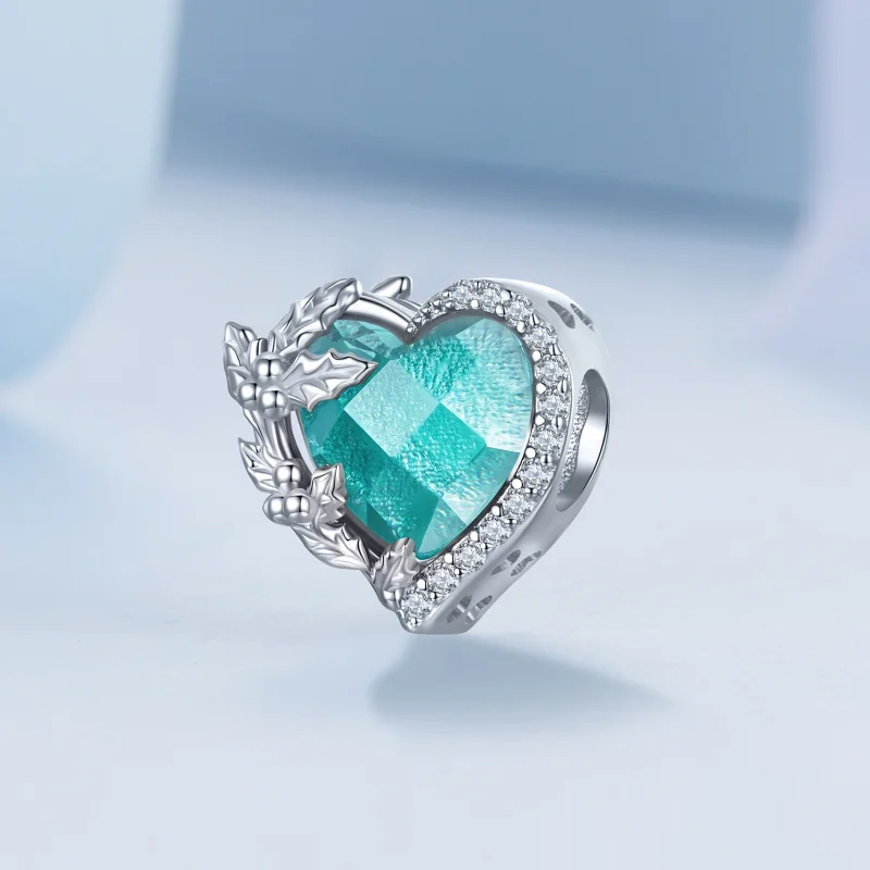 (imagem para) Charm coração de pedra natal de dezembro estilo PANDORA - BSC660-12 - Visualizar 2