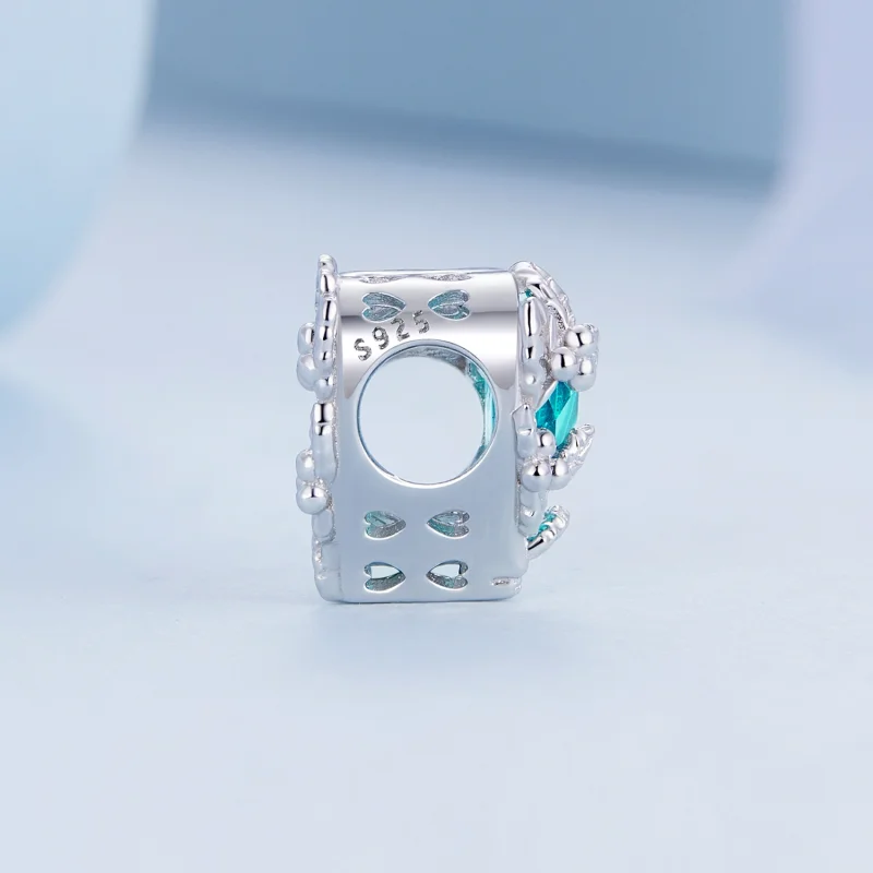 (imagem para) Charm coração de pedra natal de dezembro estilo PANDORA - BSC660-12 - Visualizar 3