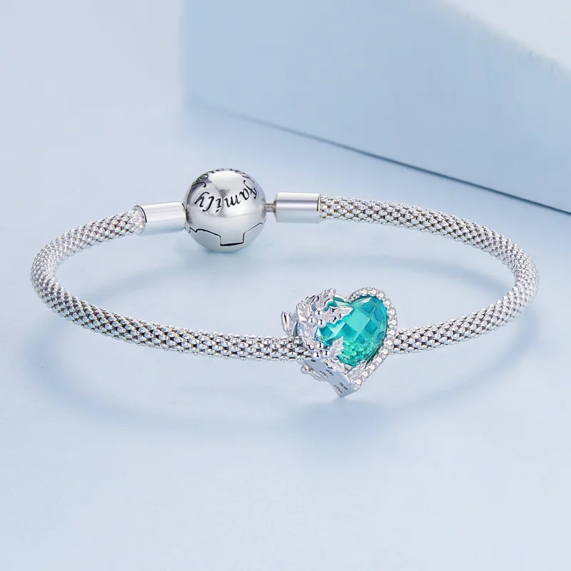 (imagem para) Charm coração de pedra natal de dezembro estilo PANDORA - BSC660-12 - Visualizar 4