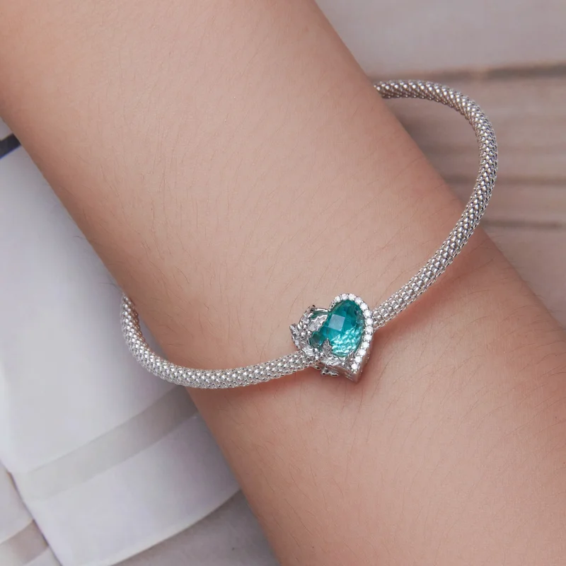 (imagem para) Charm coração de pedra natal de dezembro estilo PANDORA - BSC660-12 - Visualizar 6