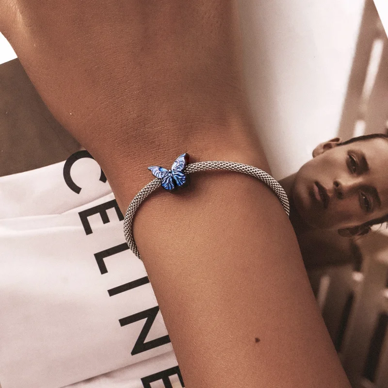 (imagem para) Charm PANDORA Estilo Borboleta Escura - BSC550 - Visualizar 5