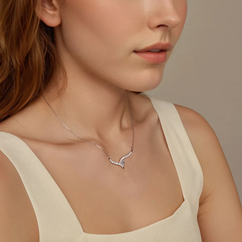(imagem para) Colar de Linha Simples Estilo PANDORA - BSN400 - Visualizar 5
