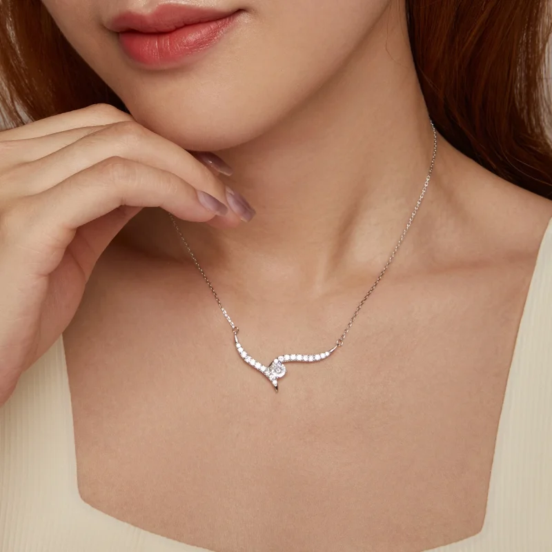 (imagem para) Colar de Linha Simples Estilo PANDORA - BSN400 - Visualizar 7