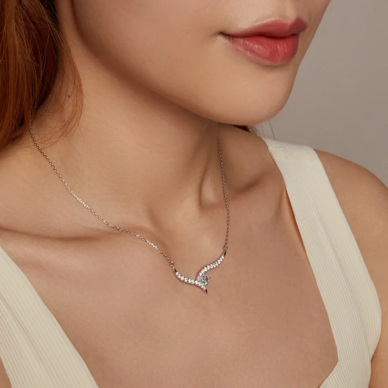 (imagem para) Colar de Linha Simples Estilo PANDORA - BSN400 - Visualizar 8