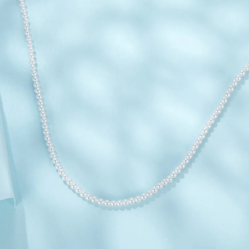 (imagem para) Colar de Pérola Branca Australiana Estilo PANDORA - SCN526 - Visualizar 4