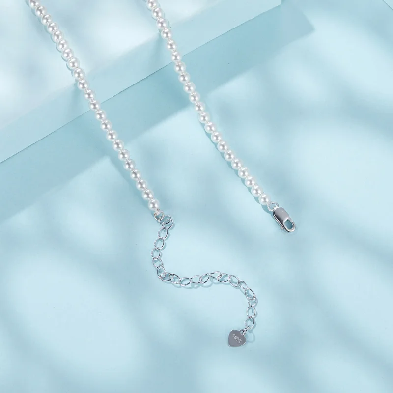 (imagem para) Colar de Pérola Branca Australiana Estilo PANDORA - SCN526 - Visualizar 5