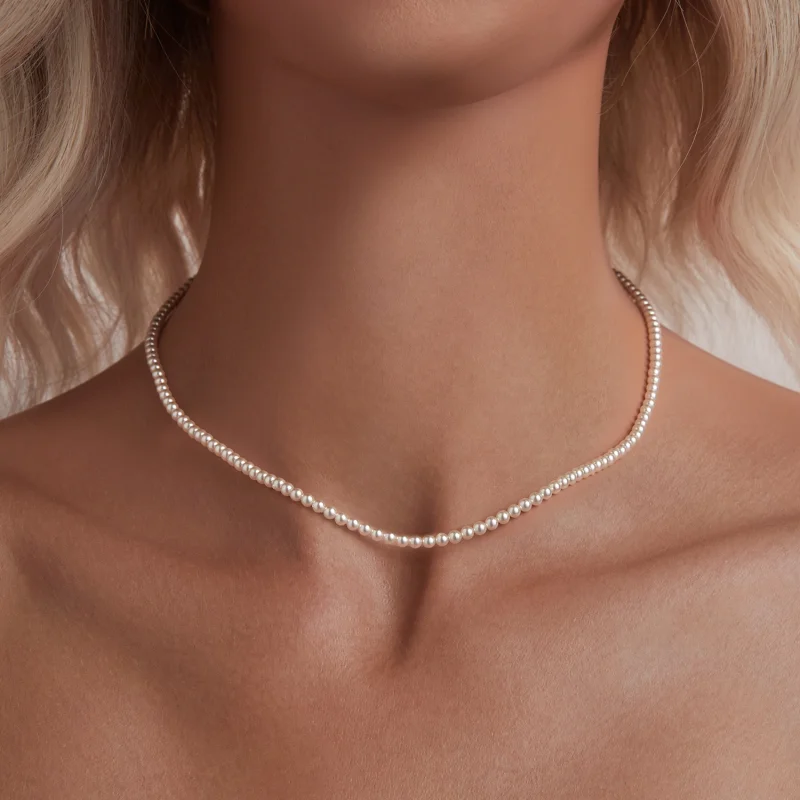 (imagem para) Colar de Pérola Branca Australiana Estilo PANDORA - SCN526 - Visualizar 6