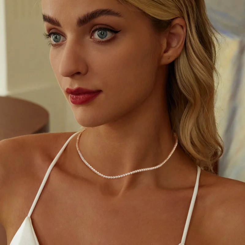 (imagem para) Colar de Pérola Branca Australiana Estilo PANDORA - SCN526 - Visualizar 7