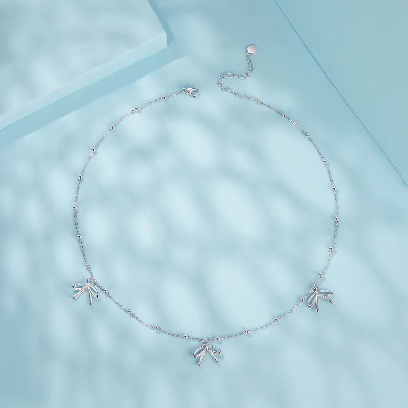 (imagem para) Colar Laço Estilo PANDORA - SCN529 - Visualizar 3