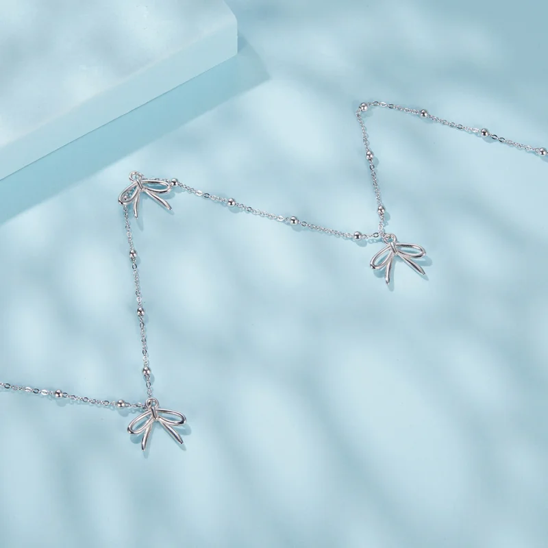 (imagem para) Colar Laço Estilo PANDORA - SCN529 - Visualizar 4