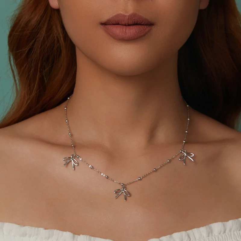 (imagem para) Colar Laço Estilo PANDORA - SCN529 - Visualizar 8