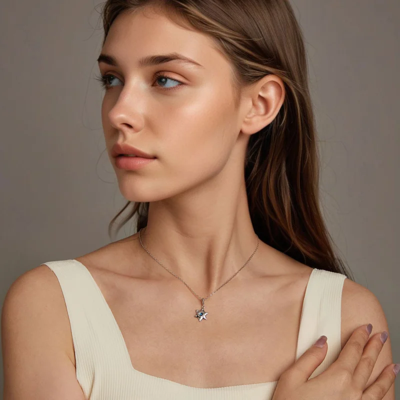 (imagem para) Colar Olho do Demônio com Estilo Starburst PANDORA - BSN397 - Visualizar 5