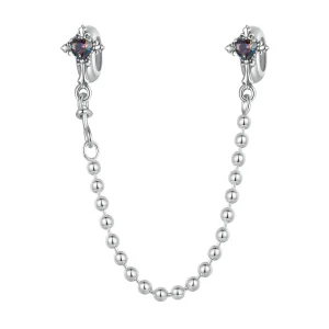 (imagem para) Corrente de Segurança de Silicone com Cruz Vintage Estilo PANDORA - BSC1060