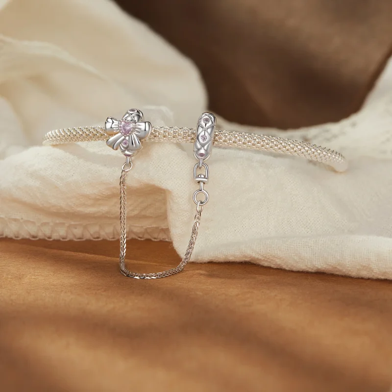 (imagem para) Corrente de Segurança de Silicone com Laço Estilo PANDORA - BSC1053 - Visualizar 3