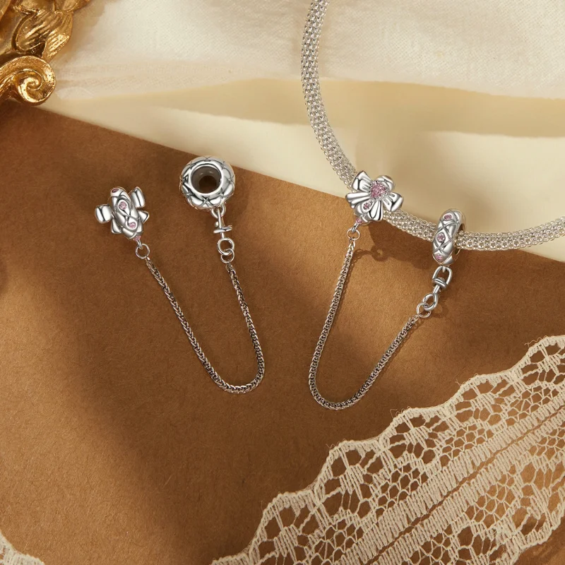 (imagem para) Corrente de Segurança de Silicone com Laço Estilo PANDORA - BSC1053 - Visualizar 4