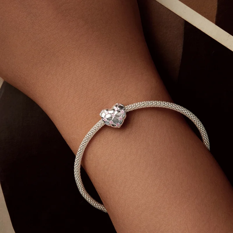 (imagem para) Miçangas Coração com Diamante Rosa PANDORA Style - BSC1054 - Visualizar 6