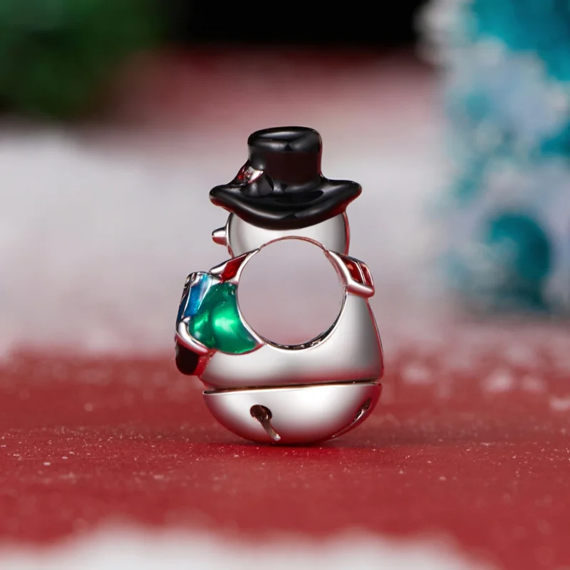 (imagem para) Miçangas de Boneco de Neve com Sino de Natal PANDORA Style - SCC2913 - Visualizar 3