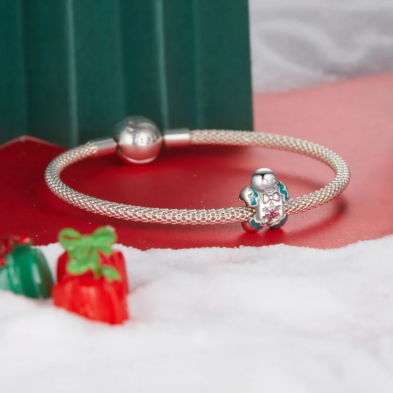 (imagem para) Miçangas PANDORA Estilo Boneco de Gengibre - BSC1068 - Visualizar 5