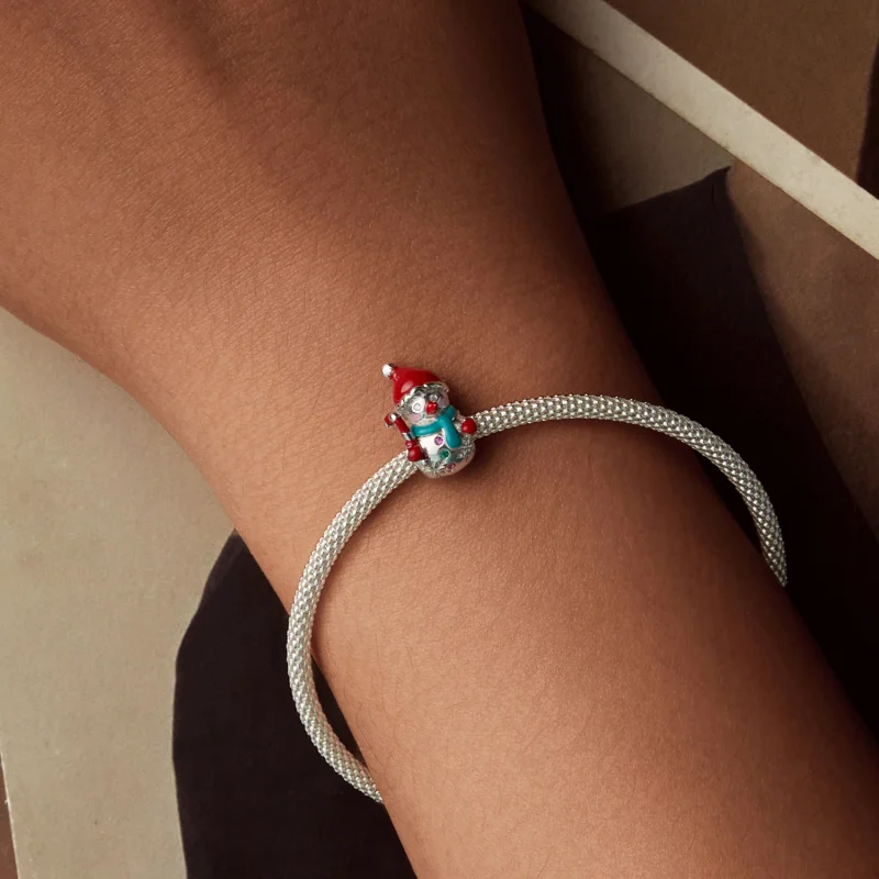 (imagem para) Miçangas PANDORA Style de Boneco de Neve Natalino - BSC1070 - Visualizar 6