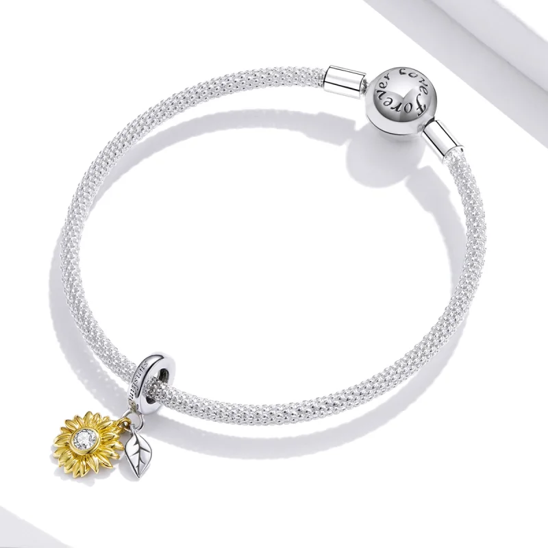 (imagem para) PANDORA Estilo Brilhante pingente de girassol - BSC462 - Visualizar 5