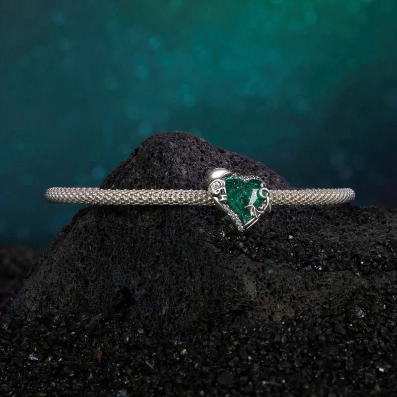 (imagem para) PANDORA Estilo Caveação Coração Miçangas - BSC1064 - Visualizar 5