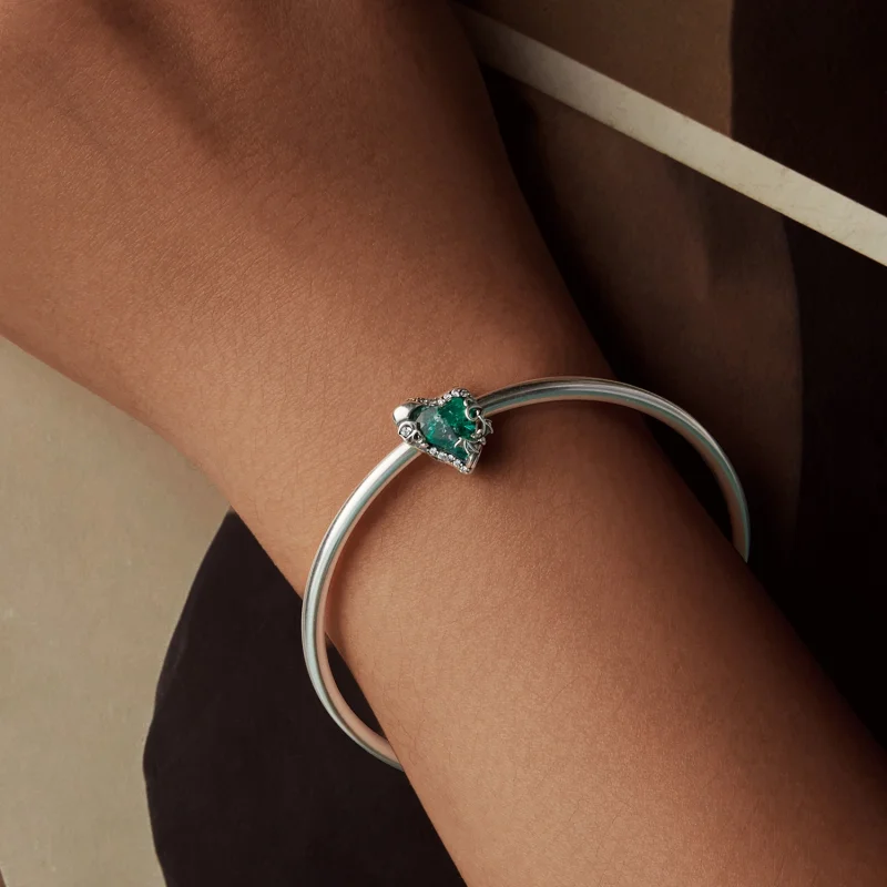 (imagem para) PANDORA Estilo Caveação Coração Miçangas - BSC1064 - Visualizar 6