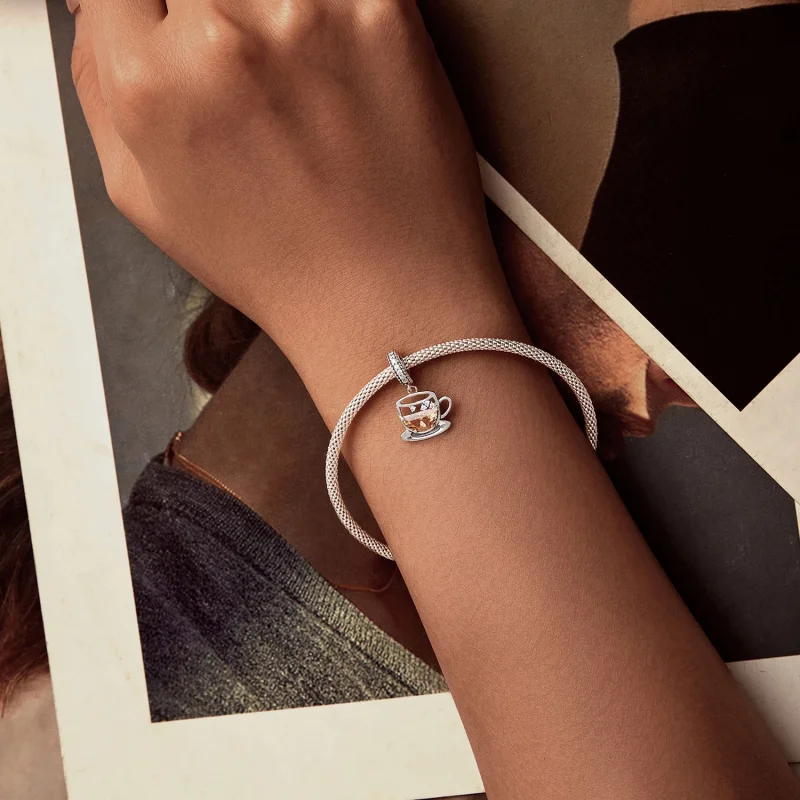 (imagem para) PANDORA Estilo Pingente de Café Interessante - SCC2842 - Visualizar 6