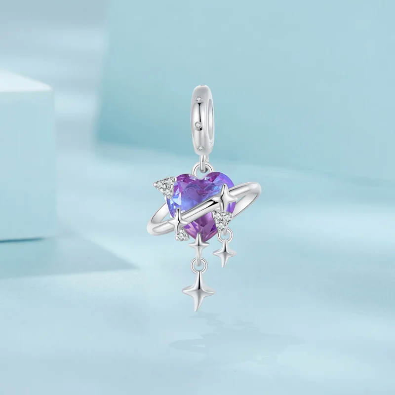 (imagem para) PANDORA Estilo Púrpura e rosa gradiente céu estrelado pingente - SCC2825 - Visualizar 2