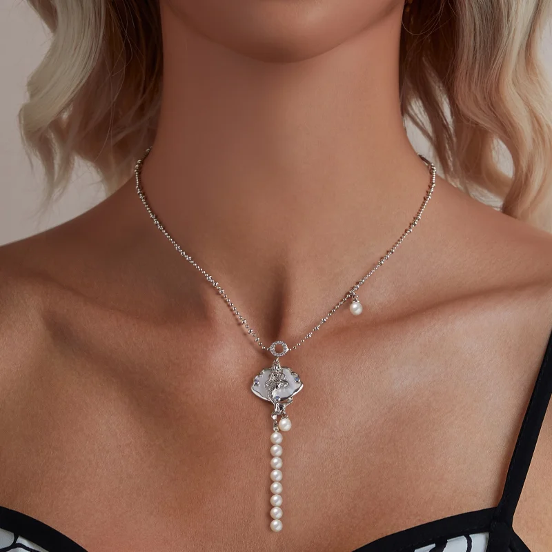 (imagem para) PANDORA Estilo Sereia Colar - YIN113 - Visualizar 5