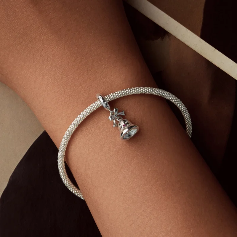 (imagem para) PANDORA Estilo Sino de Natal pingente - BSC1067 - Visualizar 5