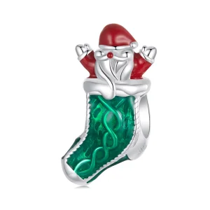 PANDORA Meia de Natal Estilo Miçangas - SCC2915 (imagem para) PANDORA Meia de Natal Estilo Miçangas - SCC2915