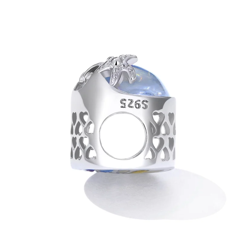 (imagem para) PANDORA Style Miçangas de Onda da Praia - BSC605 - Visualizar 3