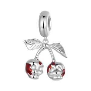 (imagem para) Pingente Caveira Cereja Estilo PANDORA - SCC2904