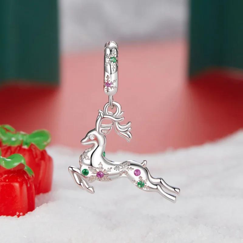 (imagem para) Pingente de Alce de Natal Estilo PANDORA - BSC1066 - Visualizar 2