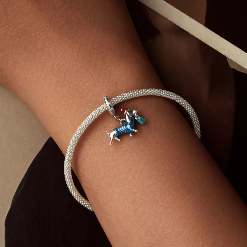 (imagem para) Pingente de Dachshund de Natal Estilo PANDORA - BSC1069 - Visualizar 5