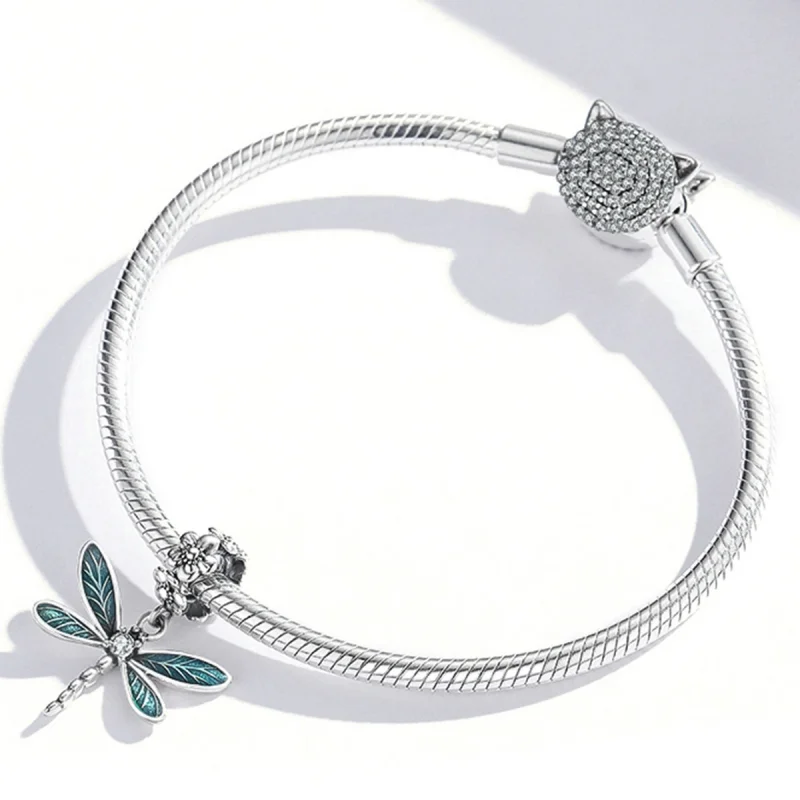 (imagem para) Pingente de Libélula Deslumbrante Estilo PANDORA - BSC521 - Visualizar 6