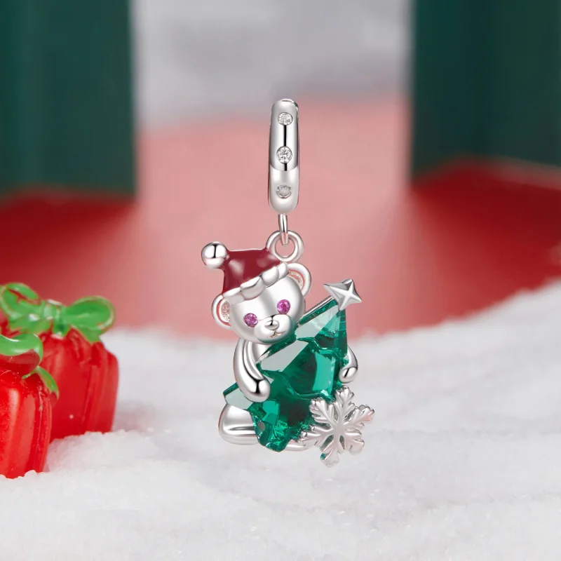 (imagem para) Pingente de Urso de Natal Estilo PANDORA - BSC1065 - Visualizar 2