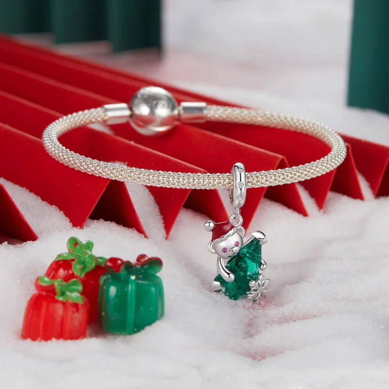 (imagem para) Pingente de Urso de Natal Estilo PANDORA - BSC1065 - Visualizar 3