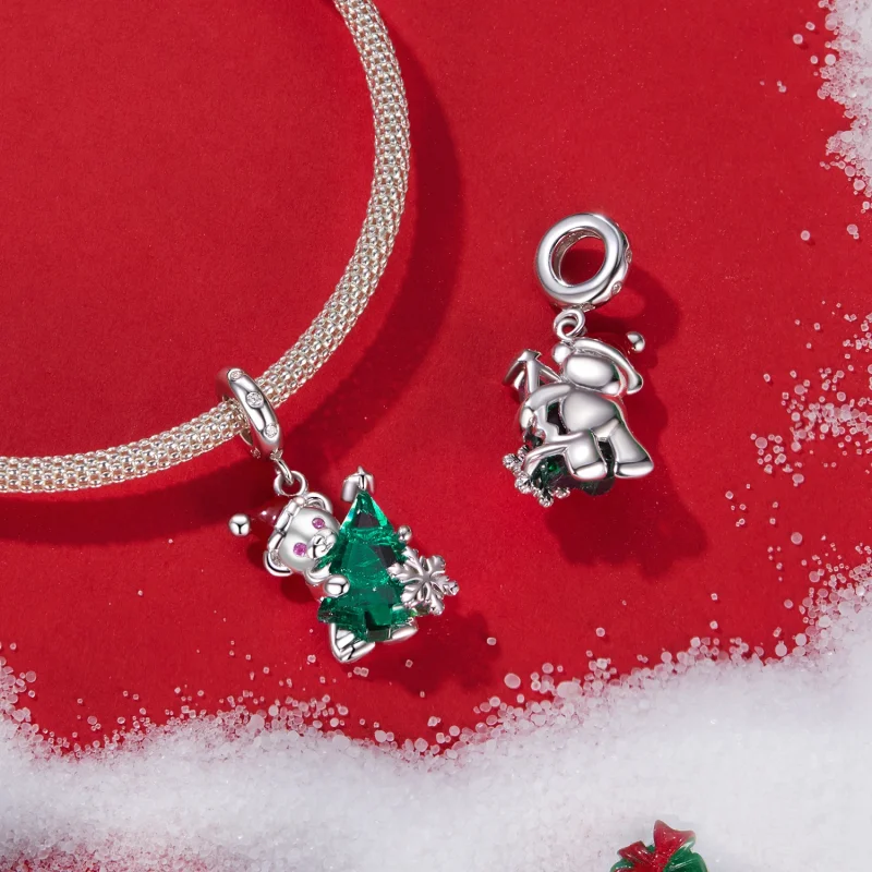 (imagem para) Pingente de Urso de Natal Estilo PANDORA - BSC1065 - Visualizar 4