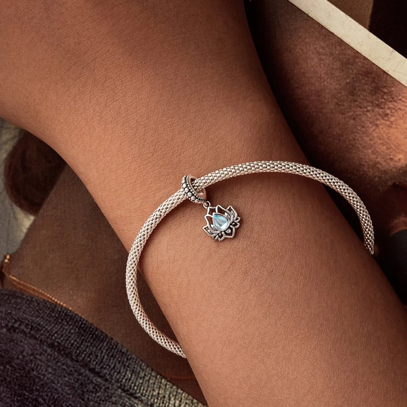 (imagem para) Pingente Estilo PANDORA Lótus - SCC2847 - Visualizar 5